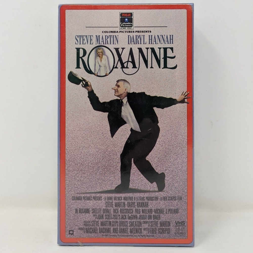 Roxanne (VHS, 1987) Red Box RCA Columbia Home Video Watermarks Sealed *READ*